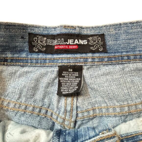 Vintage Regal Jeans Men's 38 X 32 Jeans Faded Baggy Wide Leg Streetwear Y2K - Picture 4 of 8